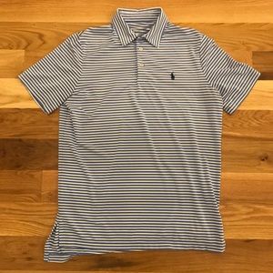 Polo by Ralph Lauren Blue and White Striped Polo Shirt